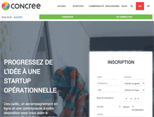 Tablet Screenshot of concree.com